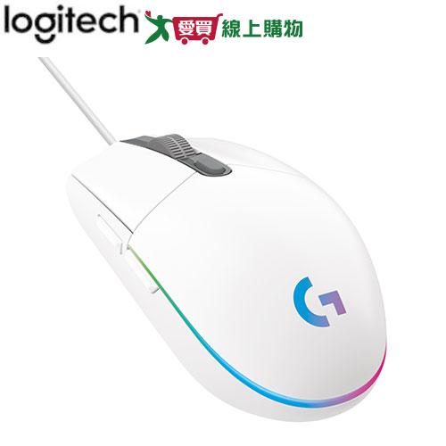 Logitech羅技 炫彩遊戲滑鼠G102-白【台灣公司貨】【愛買】