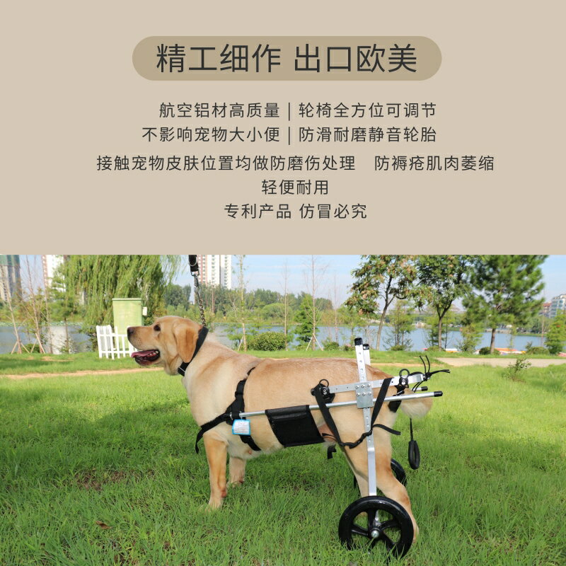 【超多款式咨詢客服】中大型狗輪椅車后肢康復訓練脊椎炎癱瘓殘疾輔助后腿支架犬代步車 2