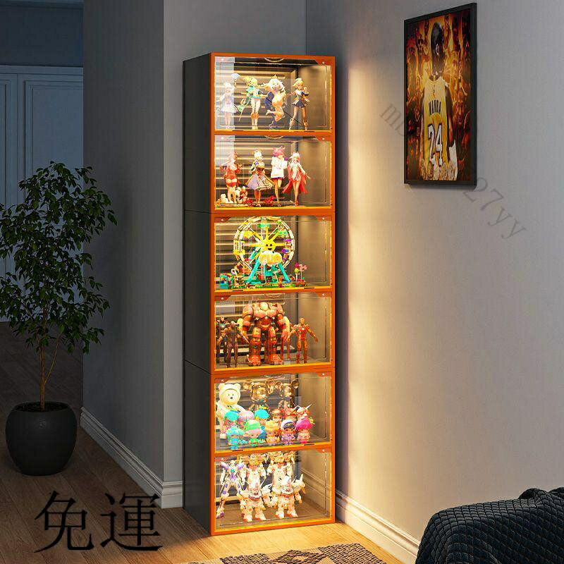 快速出貨 附發票 工廠現貨 免運 含發票 樂高手辦展示櫃 玩具模型收納盒 仿亞剋力透明傢用積木産品陳列架子