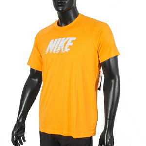 Nike Sunset Logo [NESSC690-724] 男 短袖 上衣 T恤 抗UV 速乾 運動 訓練 戲水 黃