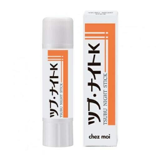 日本製 TSUBU NIGHT STICK 夜間修護棒 美容精華棒6g chez moi 眼周頸部角質肉芽脂肪粒 浸透【小福部屋】 2