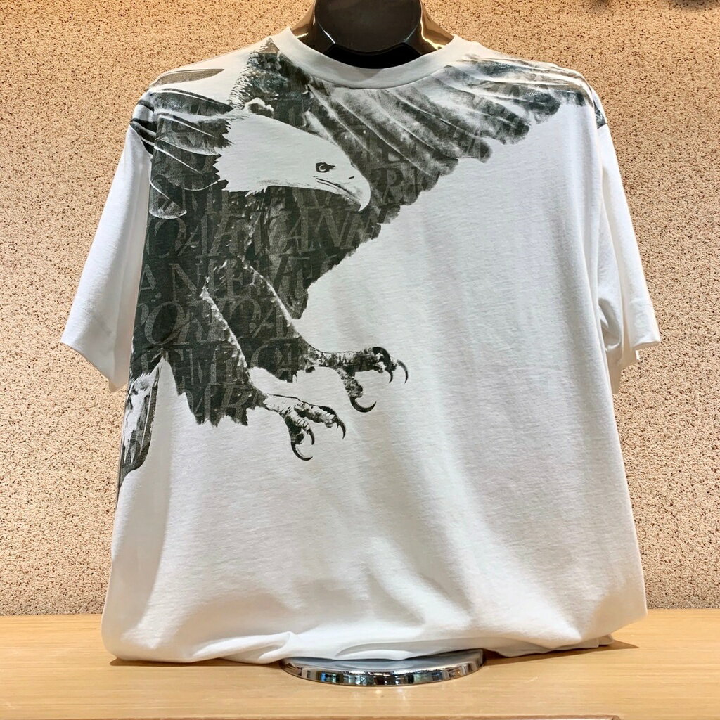 (Little bee小蜜蜂精品)Emporio Armani EA白短T-Shirt(零碼款式)(L)