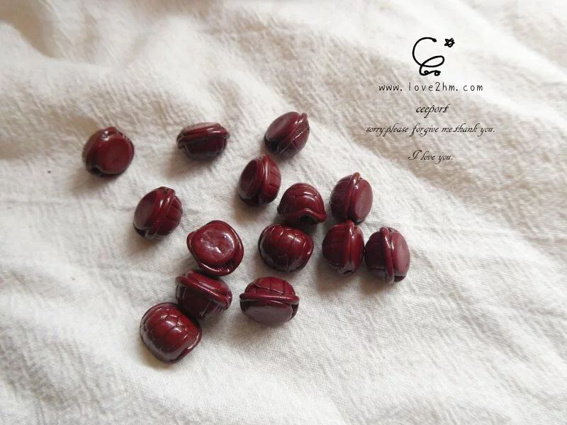 97.25%紫金砂 龜背珠 硃砂 水晶飾品 晶晶工坊-love2hm 2