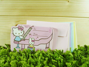 【震撼精品百貨】Hello Kitty 凱蒂貓 信籤組 鋼琴圖案【共1款】 震撼日式精品百貨
