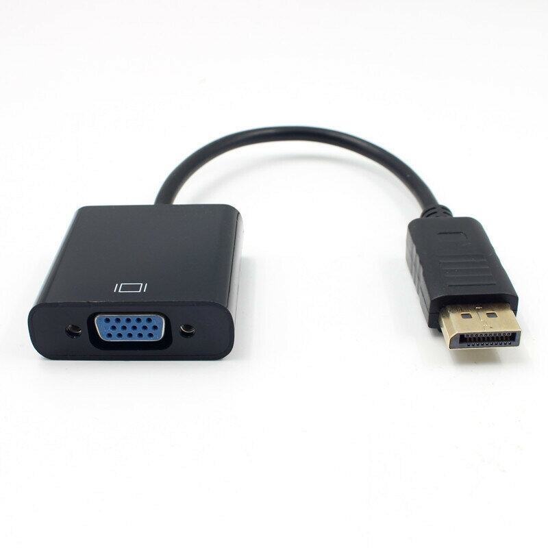 大dp轉vga視頻線高畫質1080電腦顯示卡轉換器轉接線dp to vga【宜家良品百貨】