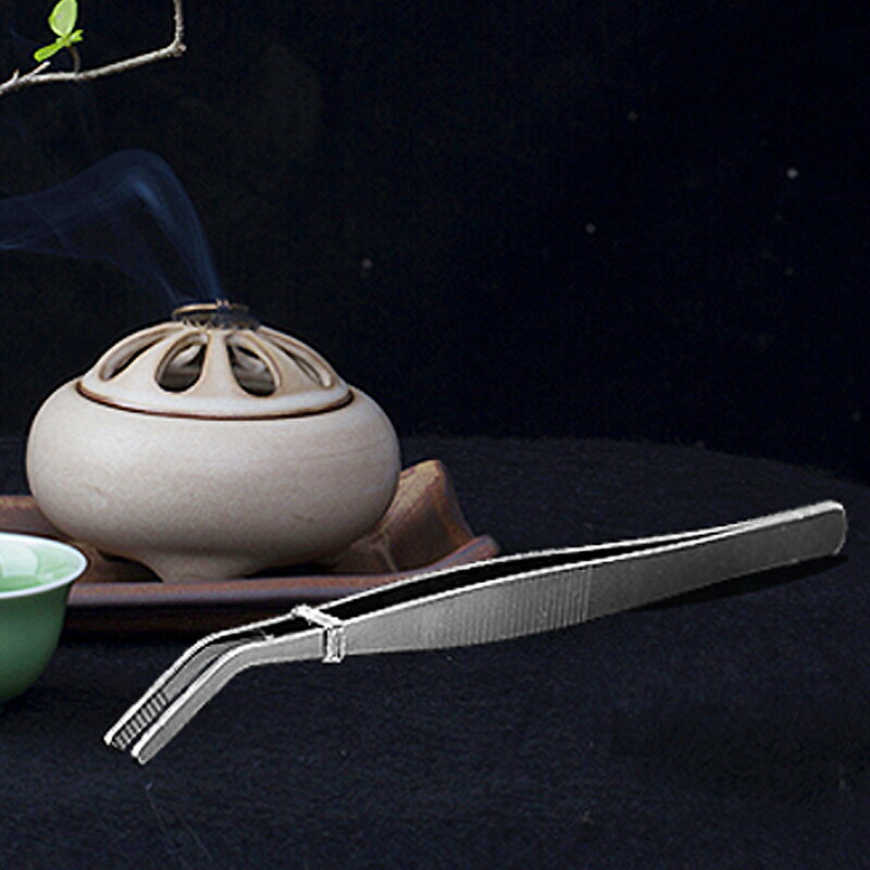 經濟款不銹鋼茶夾鑷子功夫茶具夾茶葉茶杯夾洗茶杯鑷子茶道零配件 2