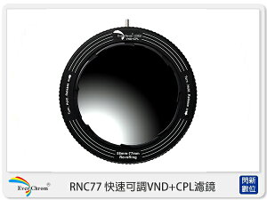 【刷卡金回饋】EverChrom REVORING RNC77 快速可調 VND+CPL濾鏡 鏡頭適用58-77mm (公司貨)