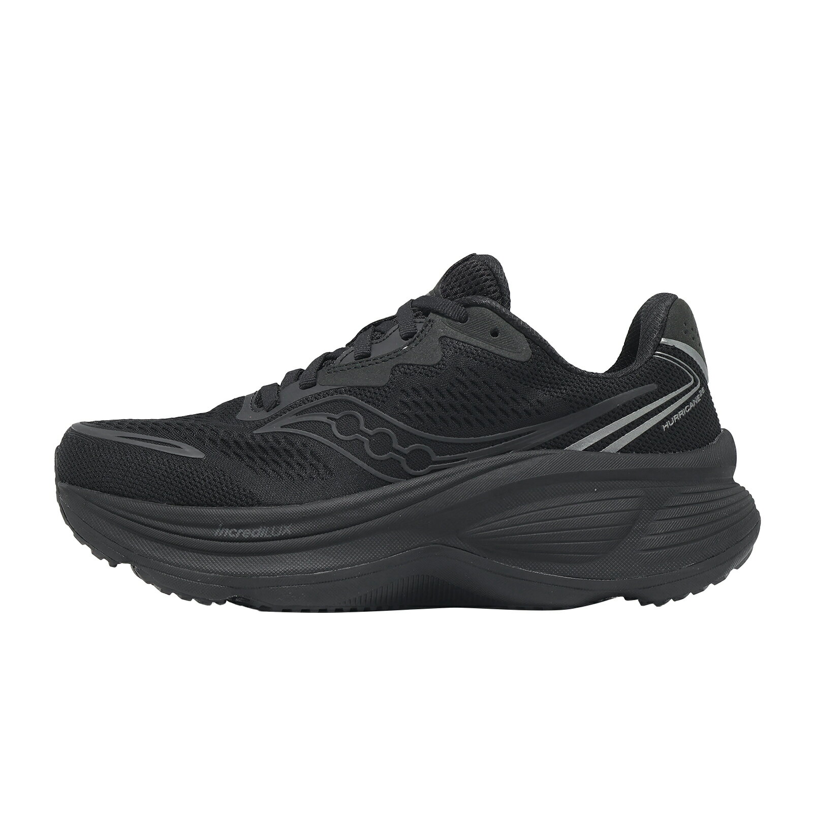 Saucony 索康尼 慢跑鞋 Hurricane 26 寬楦 女鞋 黑 回彈 支撐 運動鞋 S1011101004