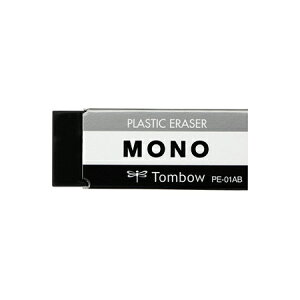 日本原裝 TOMBOW 蜻蜓牌 MONO 極黑橡皮擦 小 17x11x43mm 40個 /盒 PE-01AB
