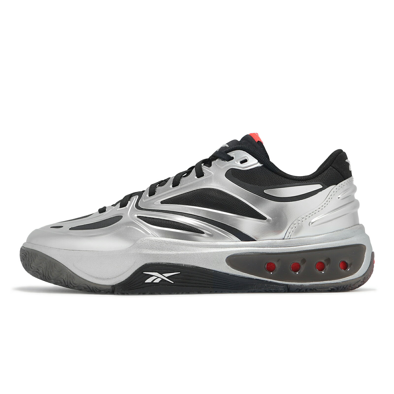 Reebok 籃球鞋 Engine A 男鞋 銀 黑 輕量 緩衝 支撐 復古 液態銀 運動鞋 100228150
