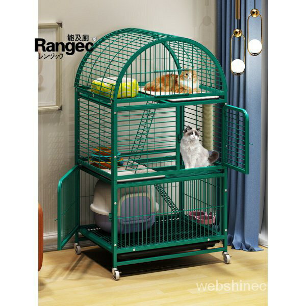 貓籠子傢用室內貓咪別墅超大自由空間帶厠所一體貓捨兩層貓籠貓窩