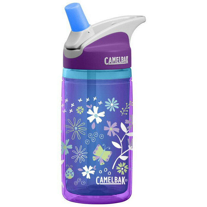 《CamelBak》 400ml eddy 兒童吸管雙層隔溫運動水瓶 繽紛紫花