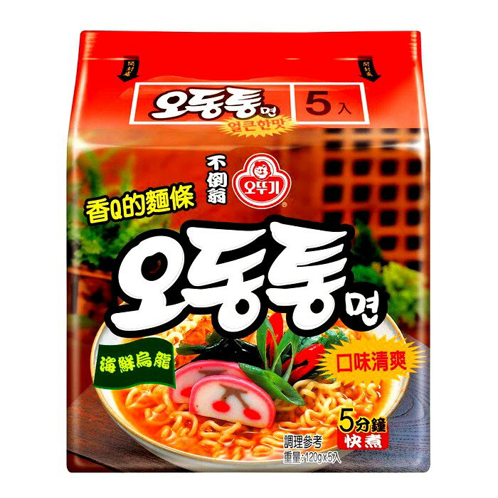 《Chara 微百貨》特價 韓國 不倒翁 OTTOGI 海鮮 風味 烏龍 拉麵 清爽 香Q 泡麵 韓國泡麵 團購 批發 1