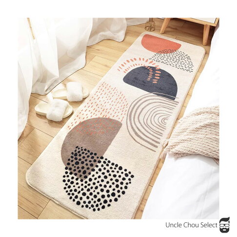 北歐絨毛地毯地墊腳踏墊床邊地毯可愛貓咪地毯臥室地毯浴室地墊卡通地毯廁所地墊進門地墊 周大叔的生活提案