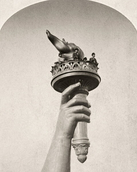 Posterazzi: Statue Of Liberty 1876 Nvisitors Inside The Torch Of