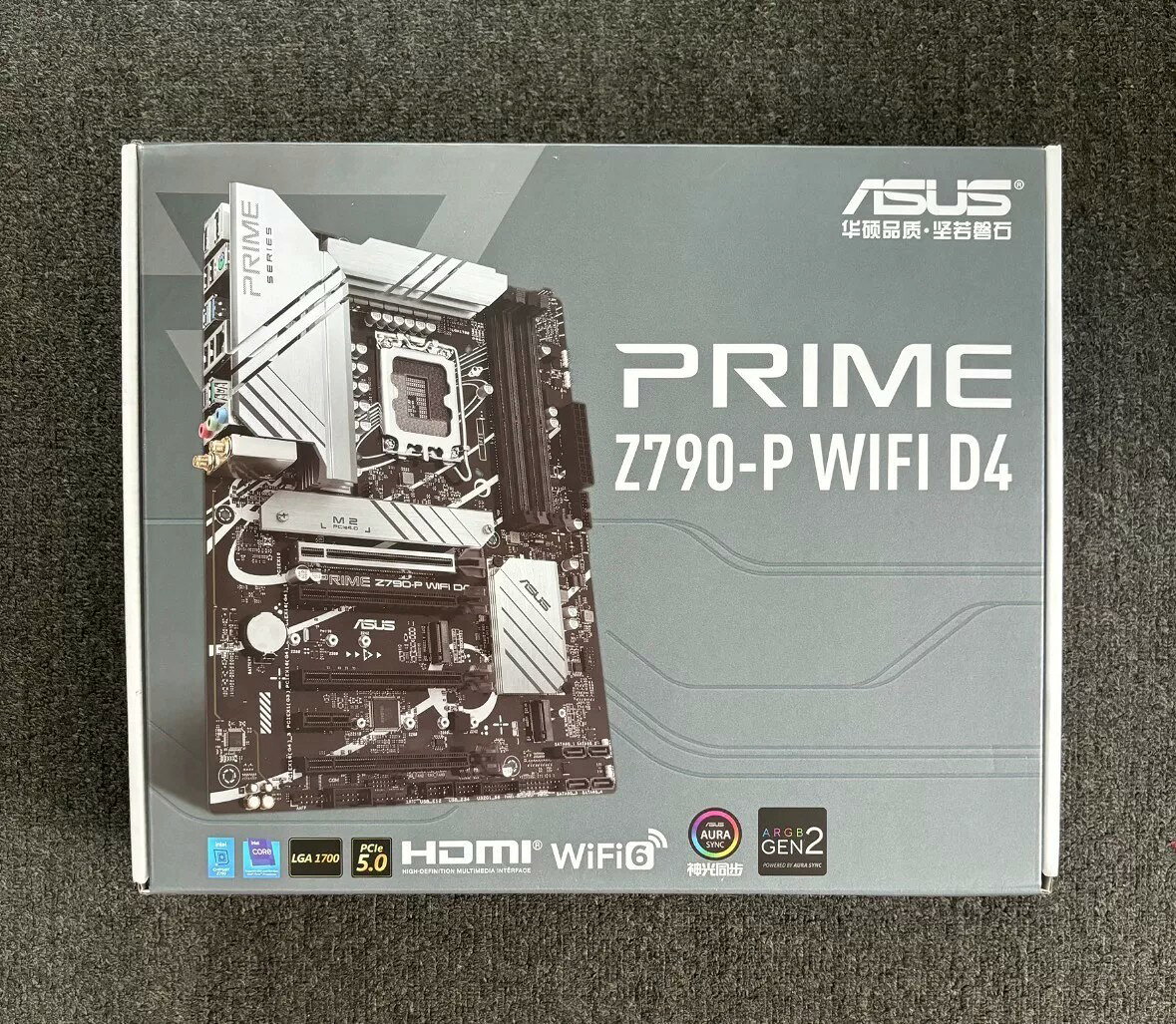 華碩PRIME Z790-P WIFI D4主機板 現貨 箱說完整碼合一 電腦主機板 支援DDR4 遊戲主機板 電競主機板