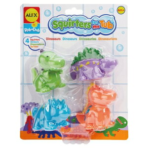 【美國ALEX】700DN 兒童洗澡玩具 可愛噴水洗澡玩具-恐龍 /組