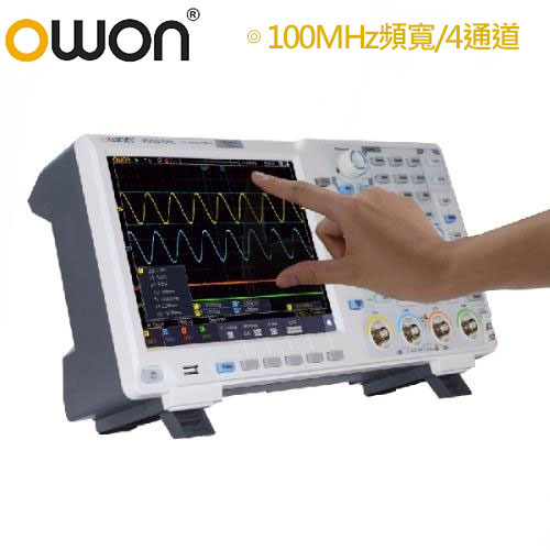 【現折$50 最高回饋3000點】  OWON XDS3104E(100MHz/4通道/觸控+內建電表+解碼+信號產生器)