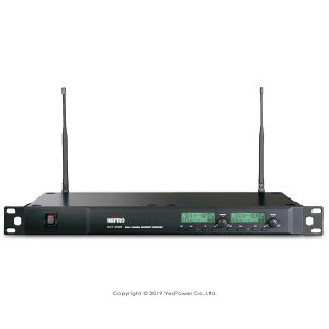 ACT-300B MIPRO 雙頻道UHF無線麥克風 /2支無線麥克風/112頻道選擇/距離長抗干擾