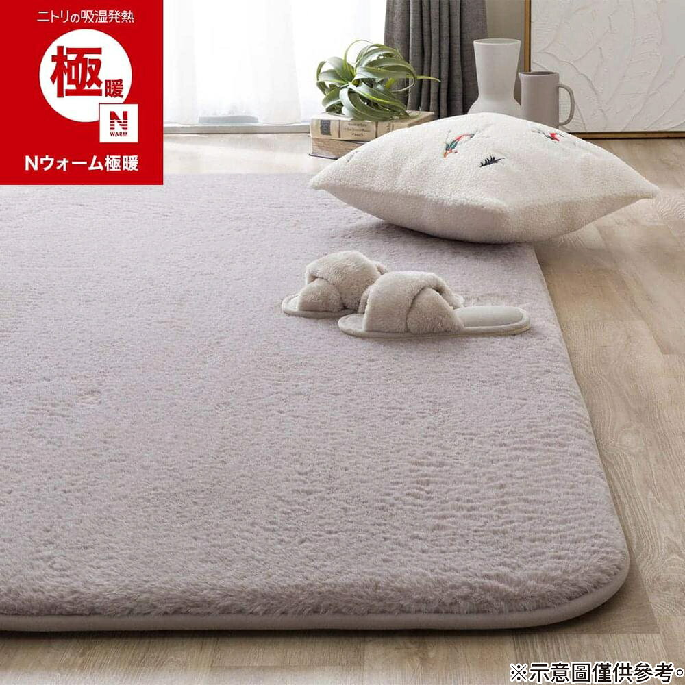 吸濕發熱 地毯 加厚款 N WARM 極暖 MO r 185×185 QA09 NITORI宜得利家居