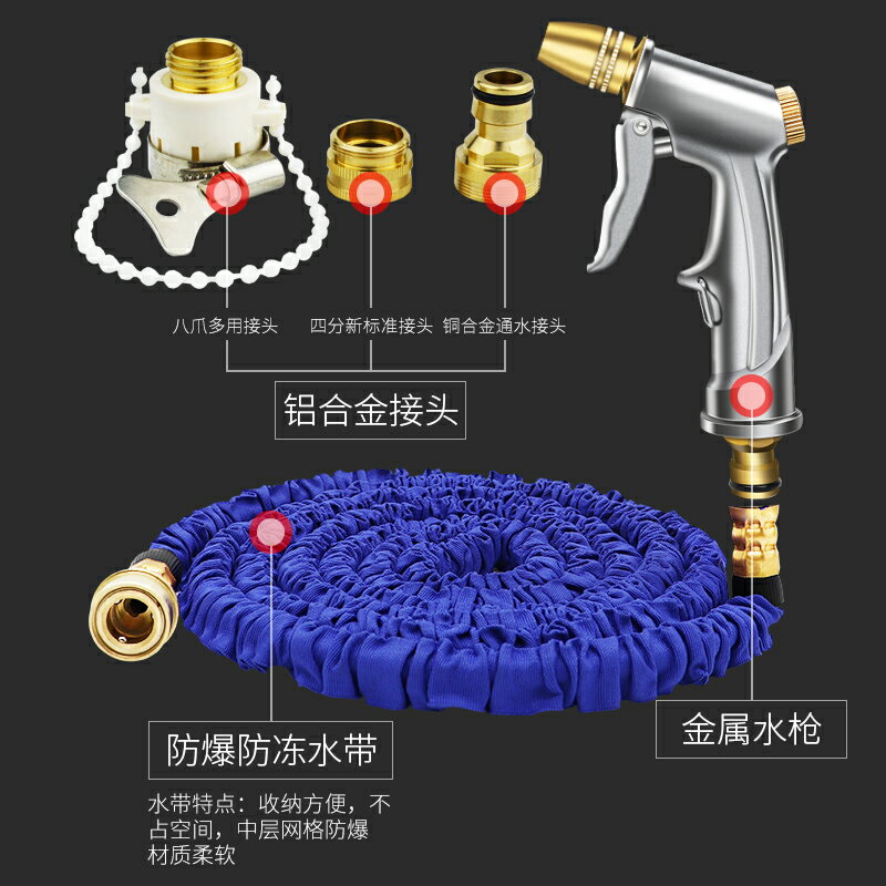 戎鈺高壓洗車水槍搶家用神器伸縮水管軟管沖水泵套裝澆花噴頭工具