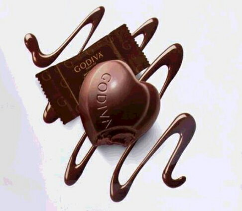 [COSCO代購4] D1112953 情人節巧克力 Godiva 心型黑巧克力 415公克 1