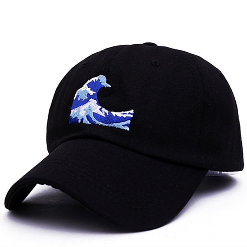 FIND 韓國品牌棒球帽 男女情侶 時尚街頭潮流 海浪刺繡 帽子 太陽帽 鴨舌帽 棒球帽
