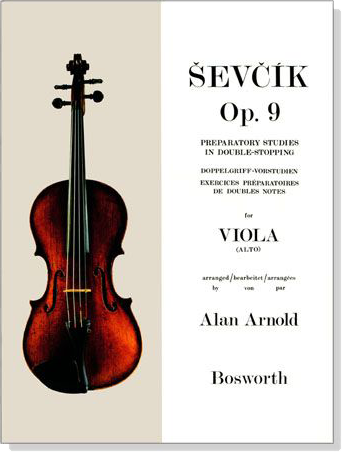 【學興書局】Sevcik 賽夫西克 雙音預備練習 Op.9 中提琴 Viola