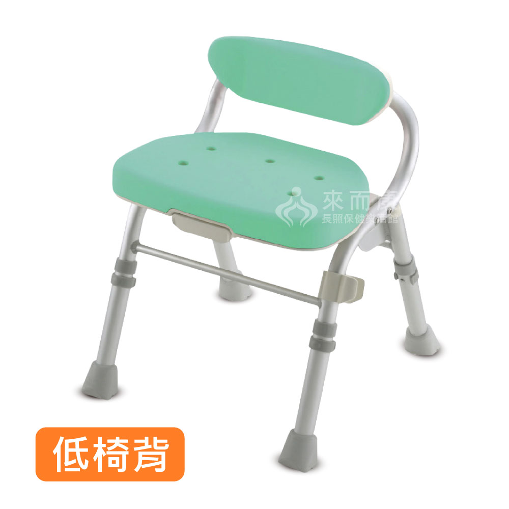 <br/><br/>  47916 Richell 可收摺 洗澡椅 低椅背 M型 淺綠色 小型尺寸<br/><br/>