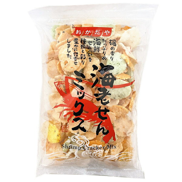 【江戶物語】岡田屋 海老海鮮蝦餅 綜合蝦仙貝 170g 蝦餅 海鮮MIX 綜合仙貝 日本必買 伴手禮 日本原裝進口