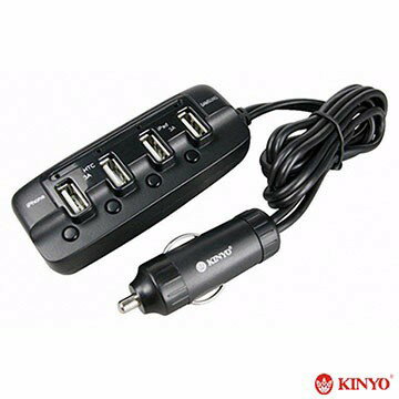 【現貨 開發票】KINYO 耐嘉 車用USB充電器 CU-24 獨立電源開關 6A大電流 公司貨