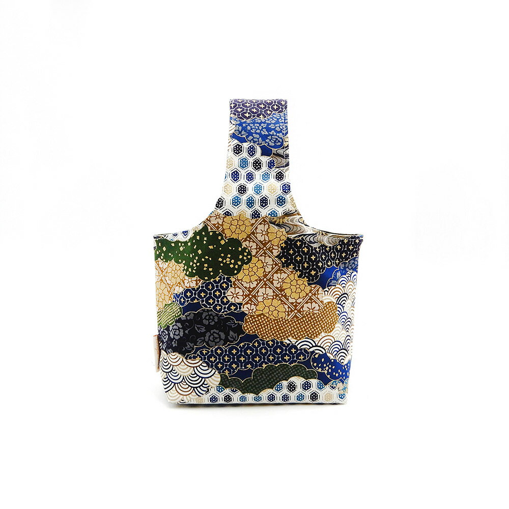 金曜日x覓品竹北手作店-玩色輕巧手提袋/手挽袋/雙杯袋-經典日風