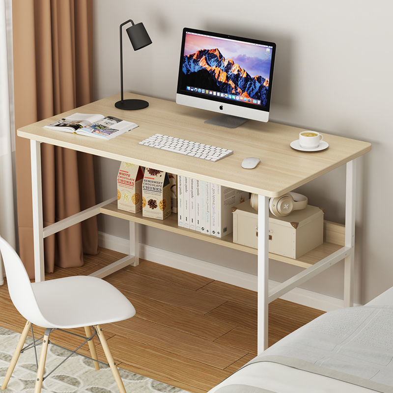 電腦桌置物書桌家用小型臥室簡易桌子辦公桌寫字桌學習桌筆記本桌 辦公桌/電腦桌/書桌/工作桌/電腦桌子/桌子/床桌子