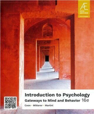 Introduction to Psychology: Gateways to Mind & Behavior (16版) Coon、Mitterer、Martini 2021 Cengage