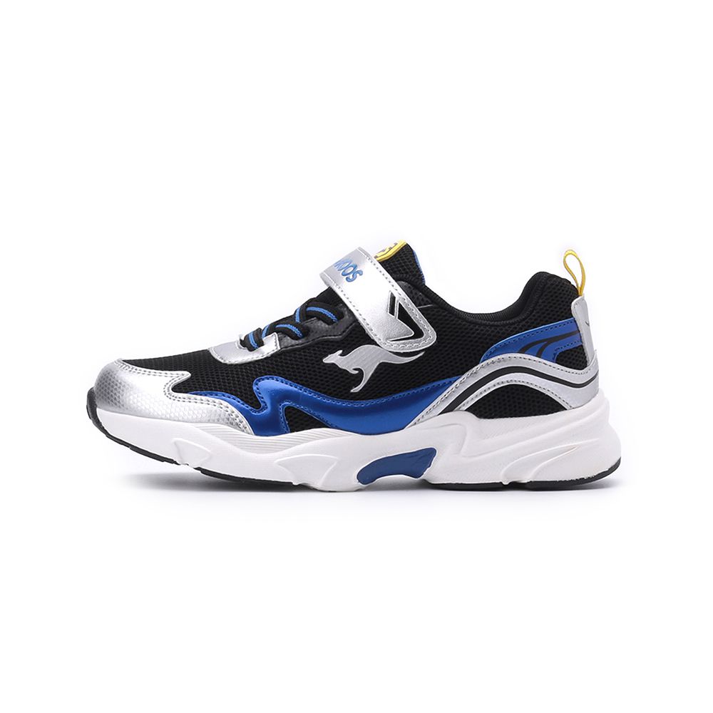 KANGAROOS WAVY 輕量魔鬼氈運動鞋 藍黑 KK41816 中大童鞋