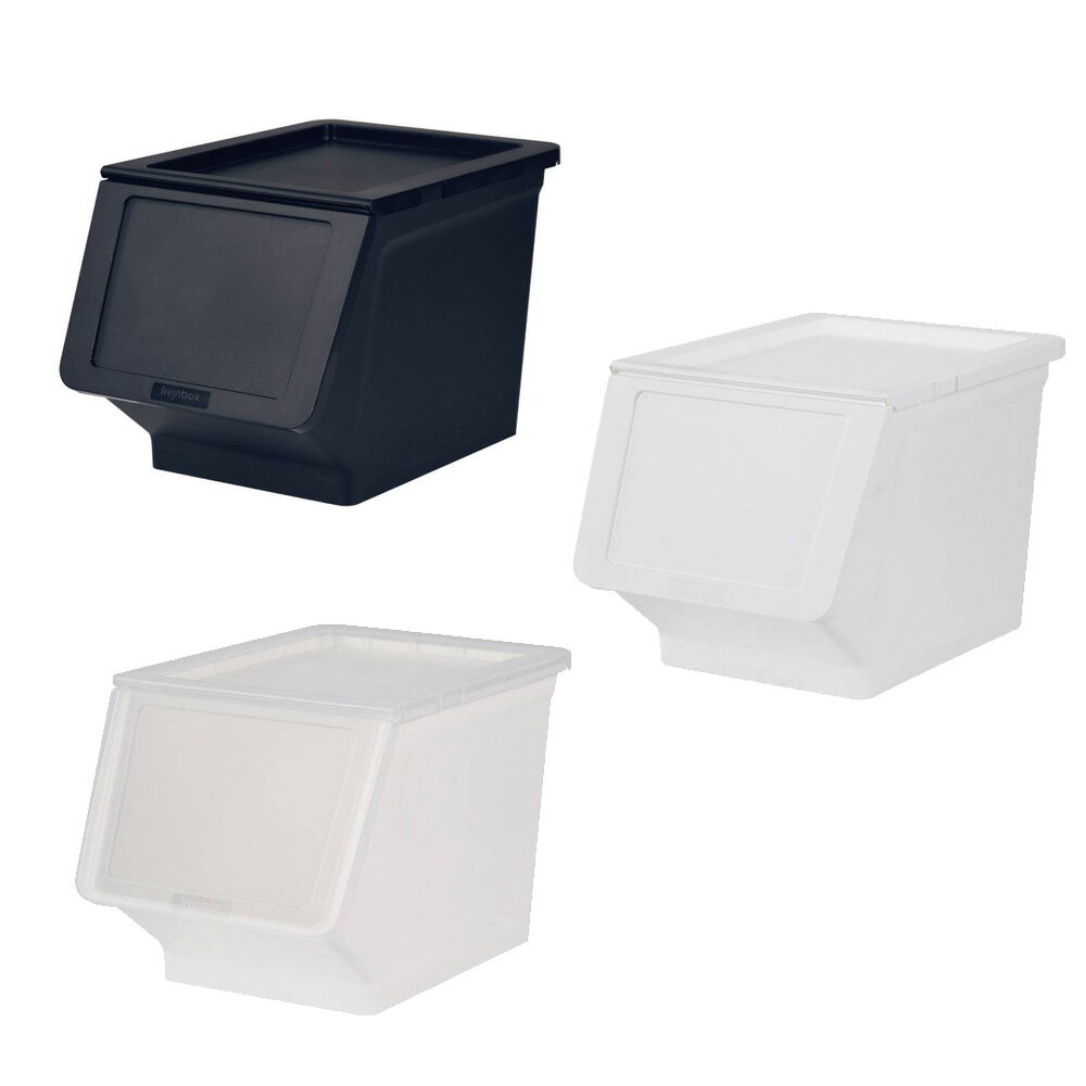 樹德SHUTER 家用整理箱 23L 黑色/白色/白櫃透明門片 2個入 /組 MHB-23