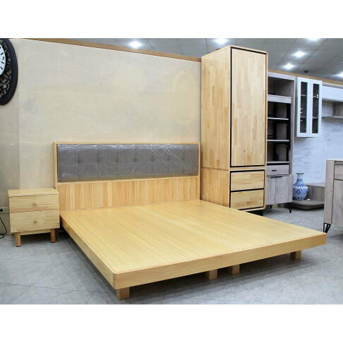 【歐風別館】堤達五尺北歐風實木床架【基隆至台中免運費】 0