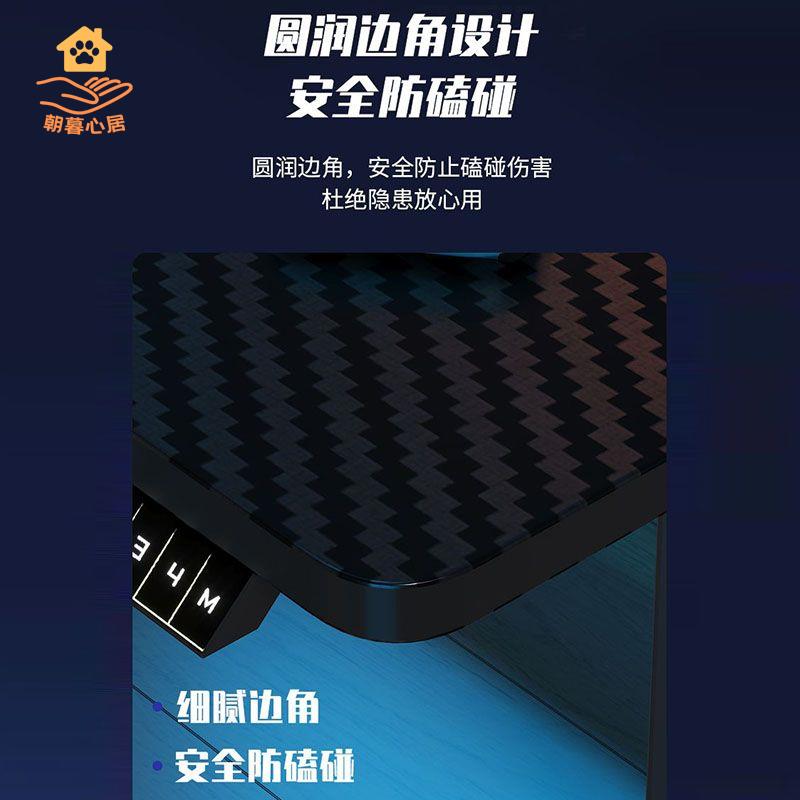 免運開發票 電腦桌 辦公桌 電腦桌家用雙人單人簡易書桌臥室工作辦公一體現代科技感電競桌 八折減免ly17