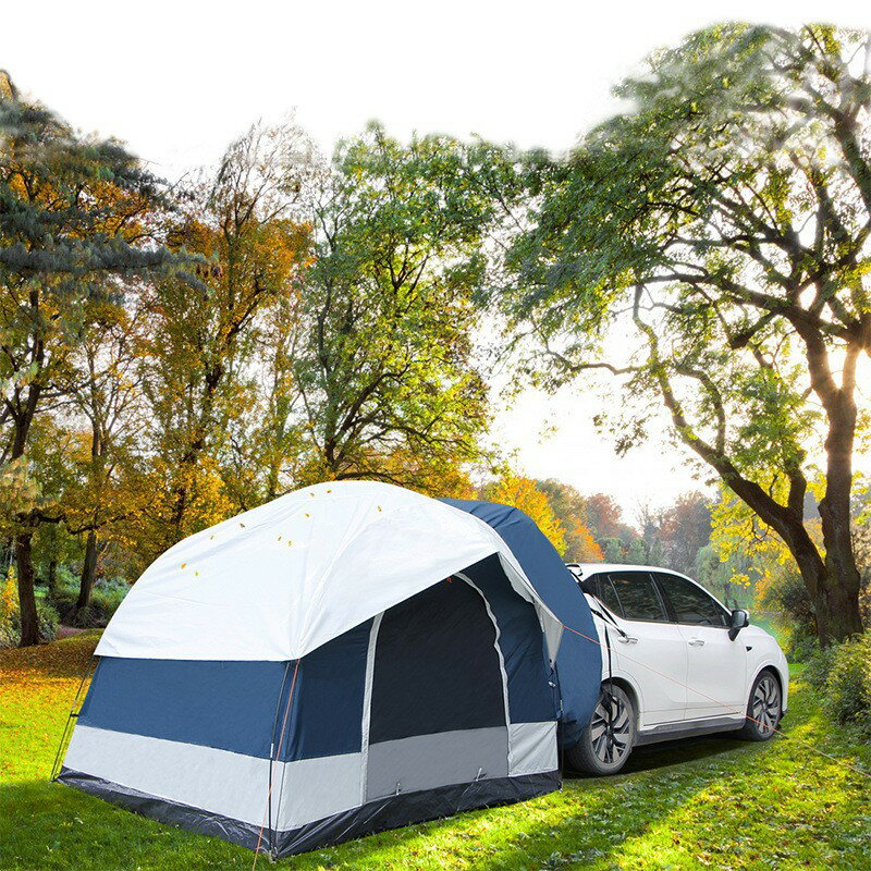 熱銷新品 戶外車尾雙人帳篷車邊自駕游車載多功能遮陽棚側邊涼棚露營帳篷