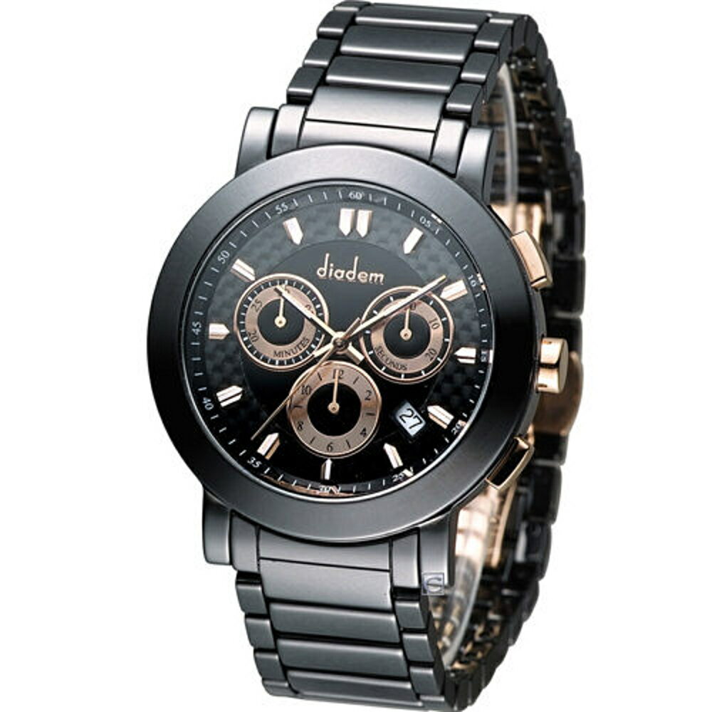 Diadem 黛亞登巴黎時尚計時陶瓷腕錶 8D1407-631RG-D【刷卡回饋 分期0利率】【APP下單22%點數回饋】