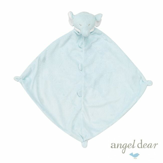 美國Angel Dear 動物嬰兒安撫巾 藍色大象