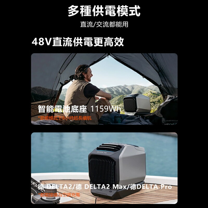 【預購】EcoFlow正浩 嵐WAVE2智能戶外移動冷暖氣空調 EFKT210 含電池套裝組【APP享6%回饋】 3