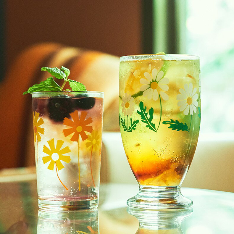 日本ADERIA  昭和復古花朵水杯 / 玻璃杯 共4款 Drinkeat金益合 3