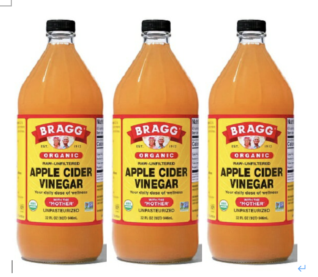 Bragg 阿婆有機蘋果醋 32 oz - 3 罐(超過會取消訂單)