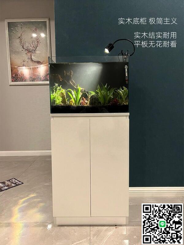 【千羽家居】廠家定做底座架家用實木水草缸專配地低櫃魚缸底櫃客廳櫃生態水族叮噹貓