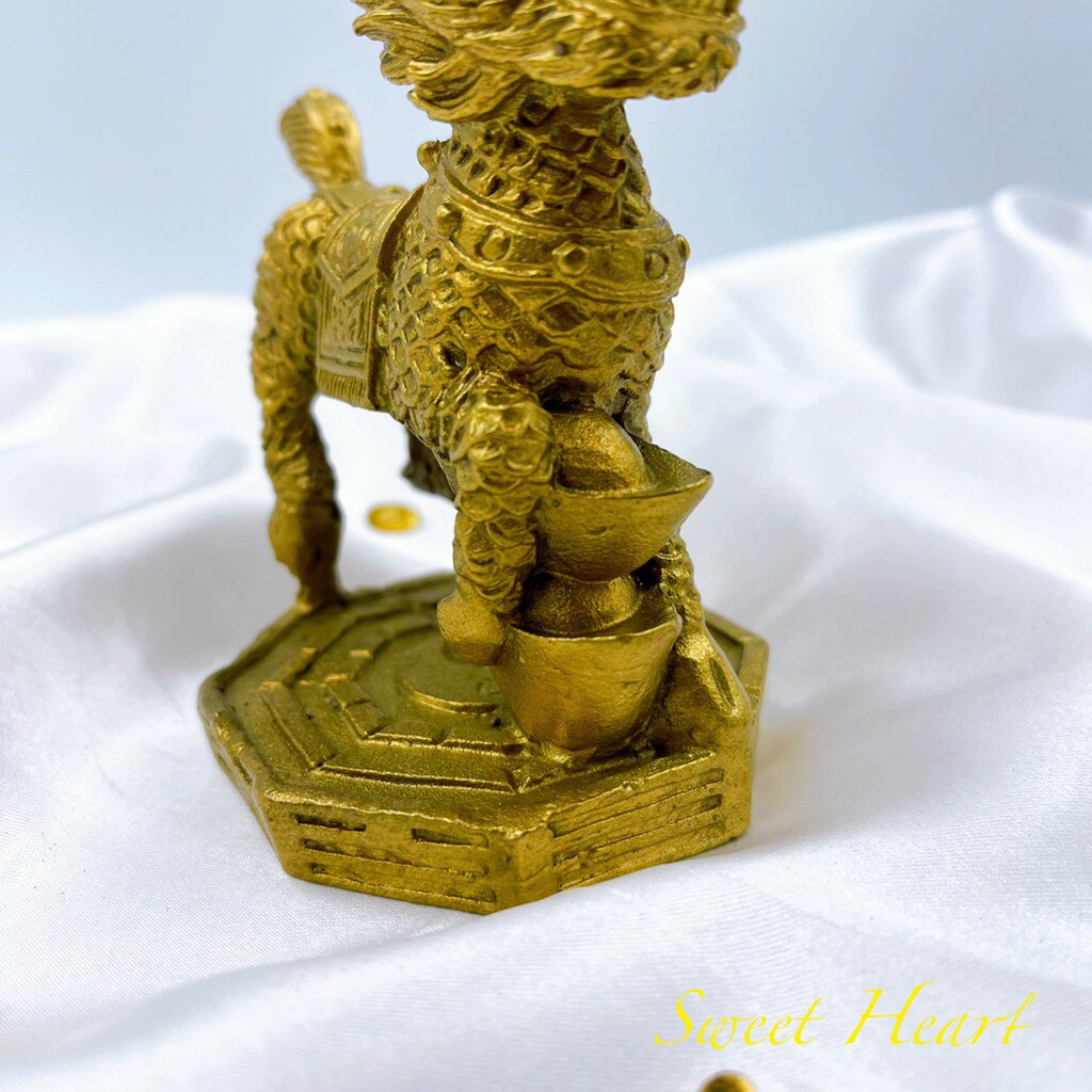 Sweet Heart 田芯開運精選 💯銅麒麟 麒麟踩八卦 一對 鎮宅 擋煞 招財進寶 大對 加持 開光加持 3