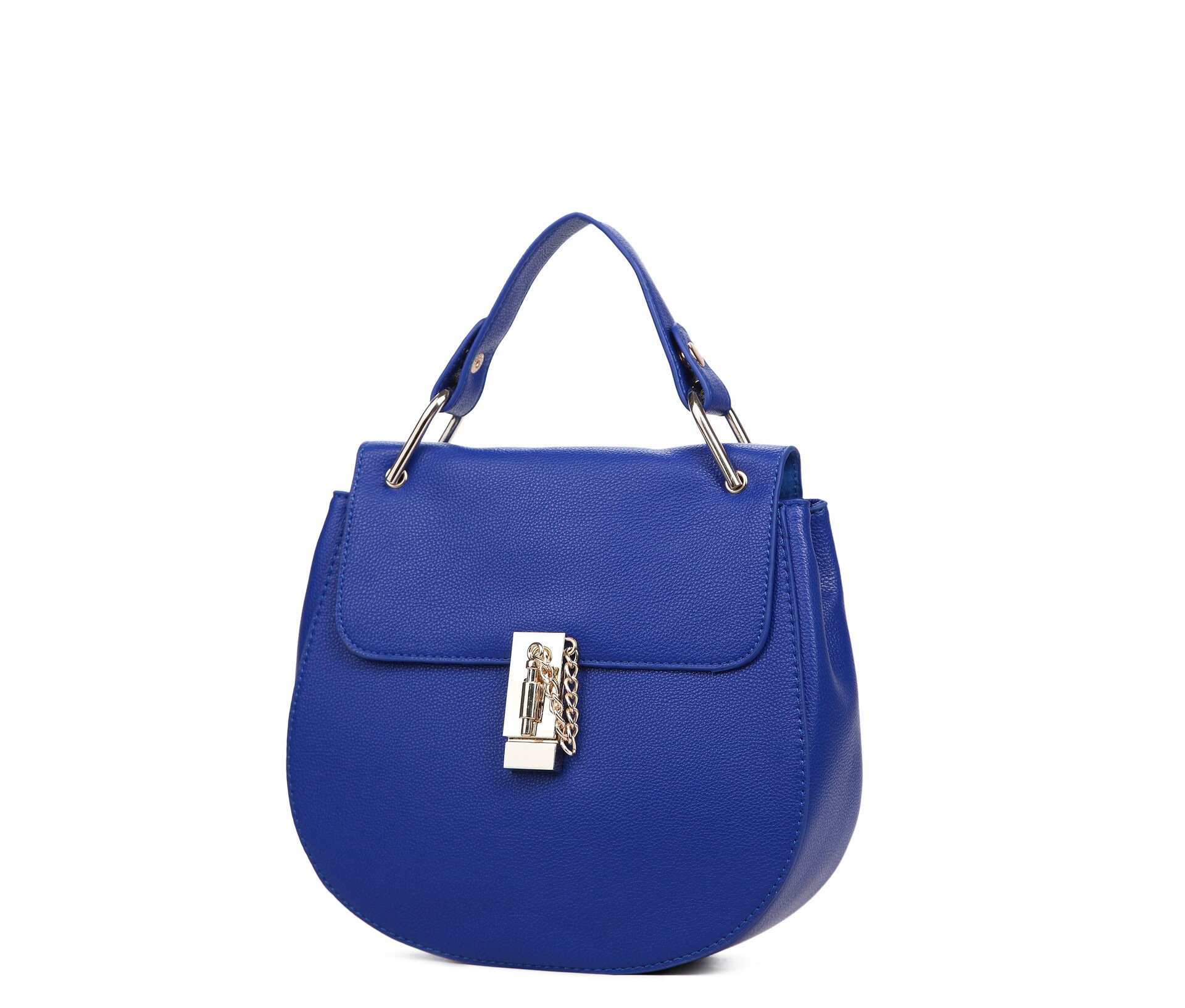 <br/><br/>  新款女包斜挎小包韓版品牌包包時尚潮流鏈條包-寶藍小號<br/><br/>