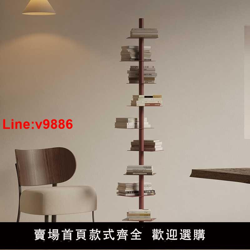 【台灣公司 超低價】創意設計師旋轉隱形螺旋書架展示架客廳鐵藝家用轉角置物架窄書柜