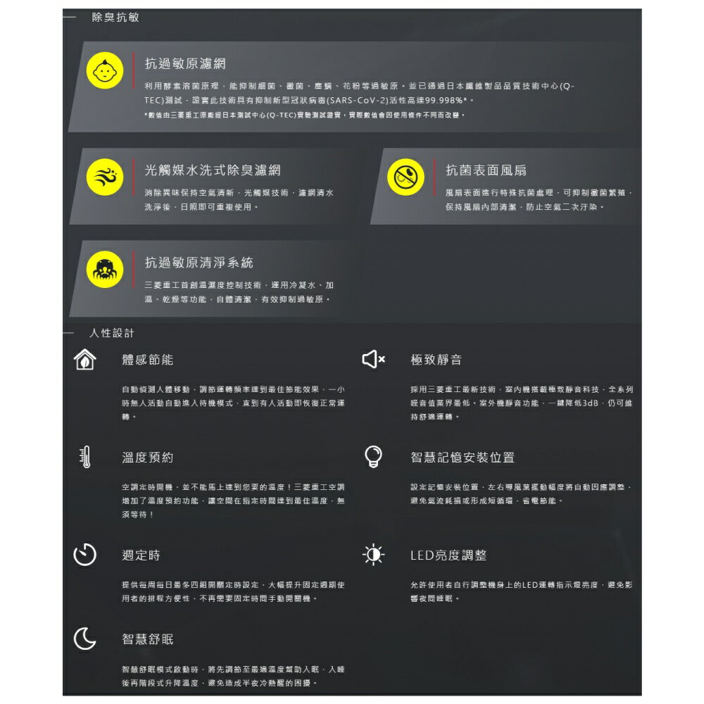 MITSUBISHI 三菱重工 6-8坪 變頻冷暖分離式冷氣 一對一 DXK50ZSXT-W wifi機 送基本安裝 2