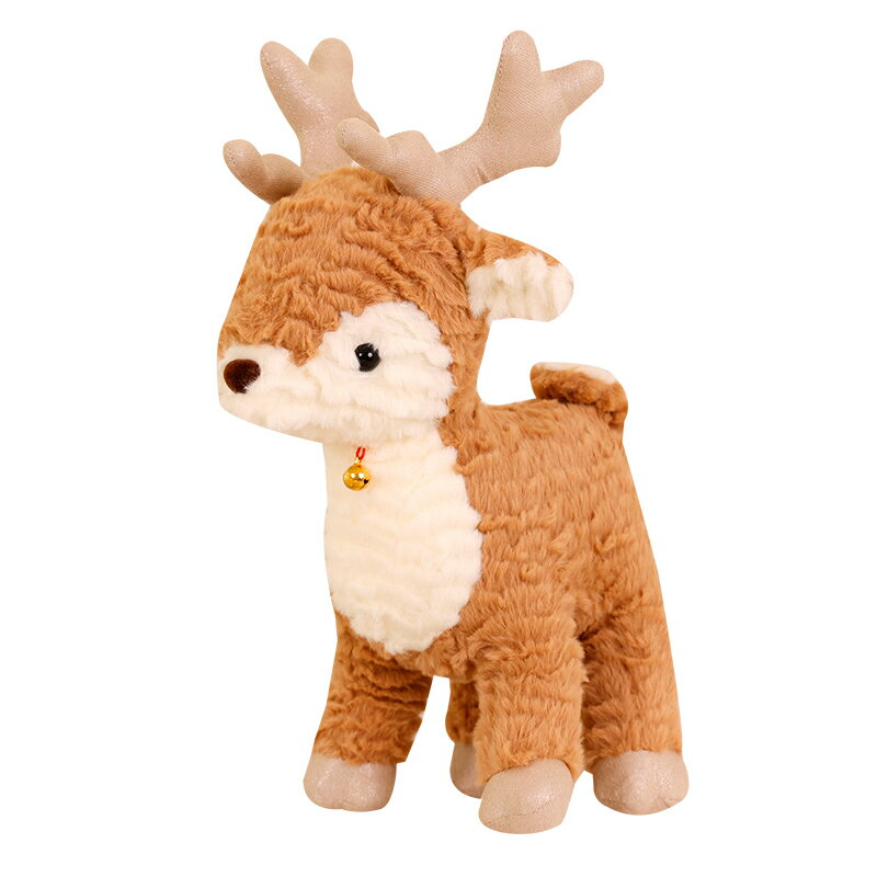 可愛圣誕小鹿公仔趣味圣誕樹兒童玩具玩偶娃娃麋鹿軟毛絨玩具禮物
